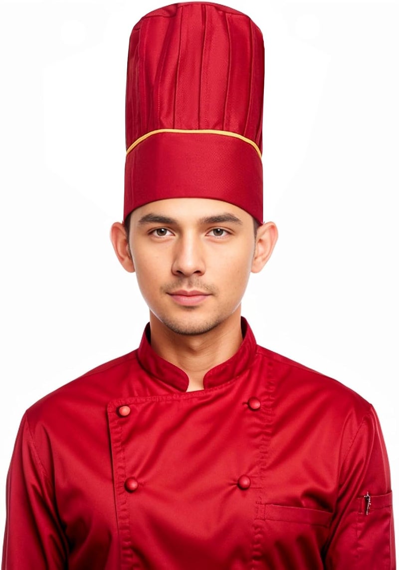 Hyzrz Tall Chef Hat Adult Adjustable Elastic Baker BBQ Grill Kitchen Cooking Chef Cap for Mother Father Day Birthday Gift - Image 2